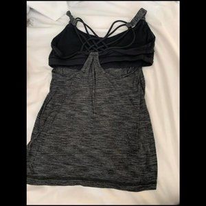 Lululemon top with attached bra